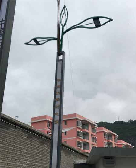 LED路灯安装现场